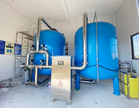 德宏勐永镇50吨压力式一体化净水设备